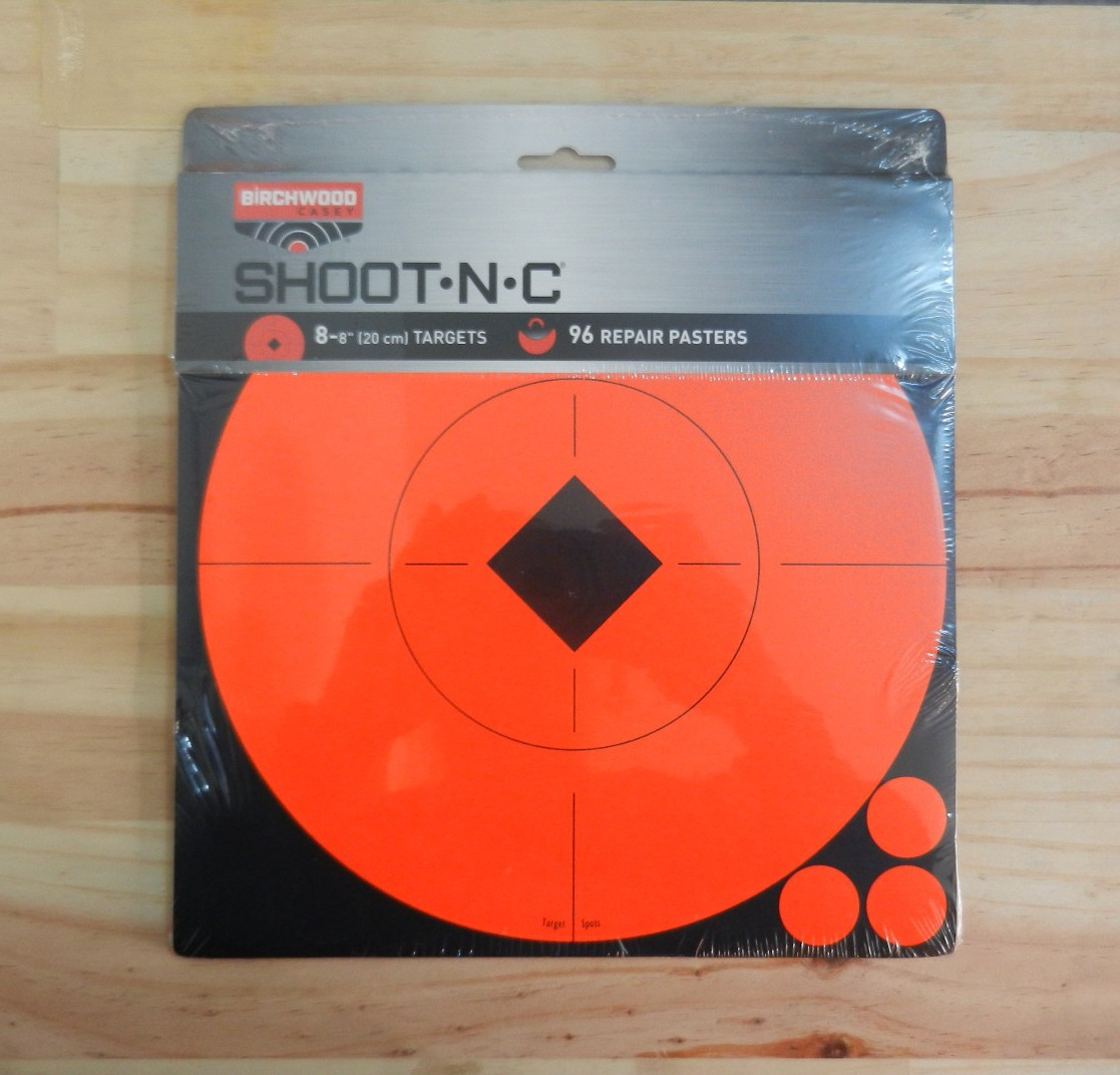 Birchwood Casey; Orange Target Spots/Self Adhesive; 8" Spots; 8 Pack; 33916