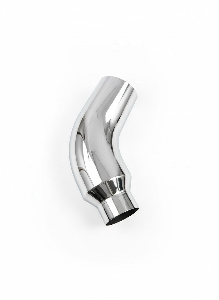 5 to 7 inch Exhaust Elbow, T304 Polished Stainless Steel