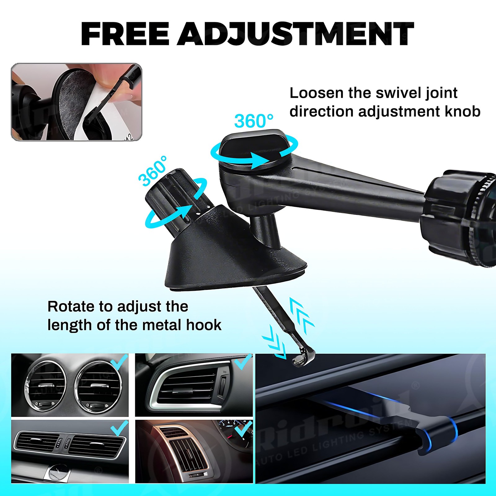 New Gift Slive Car Crash Cymbal, Car Drum Cymbal Air Vent, Make Your Driving Fun