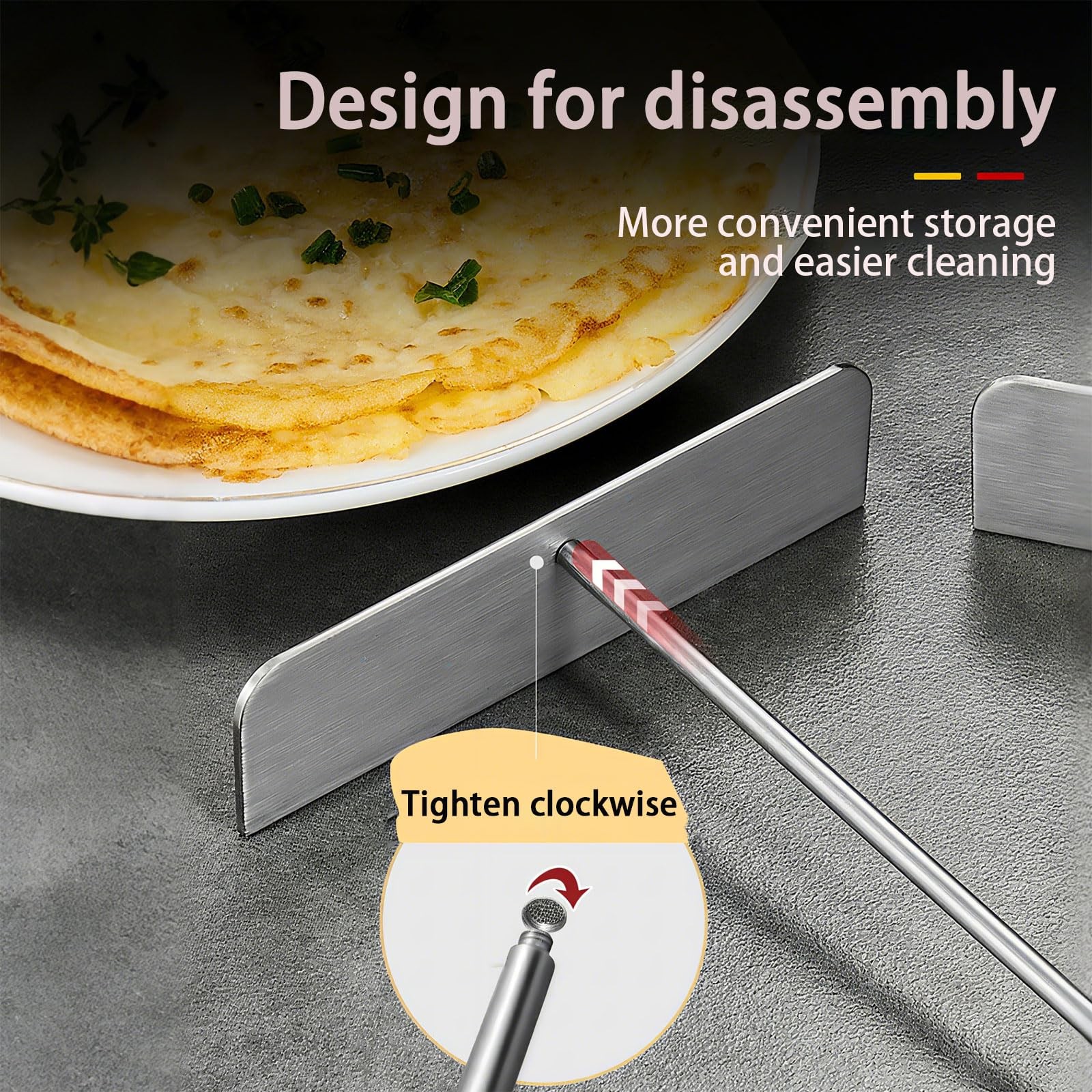 Stainless Steel T Shape Batter Spreaders, T Shape Crepe Maker Practical Tool ...