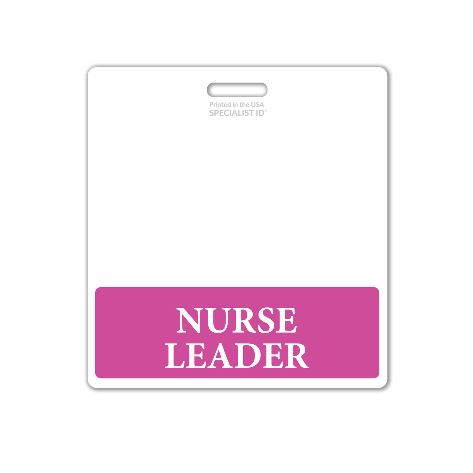 Nurse Leader Badge Buddy Oversized Horizontal XL ID Badge Backer for Nurses