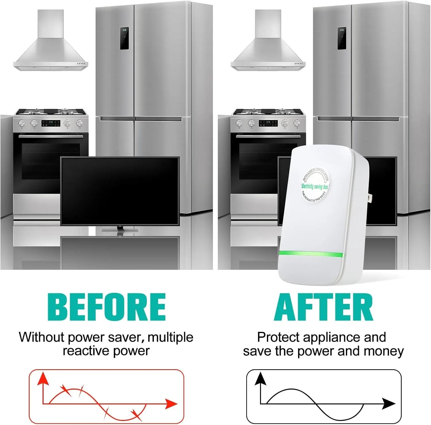 Pro Power Saving Device Electricity Saving Box Stabilize Voltage Device-US