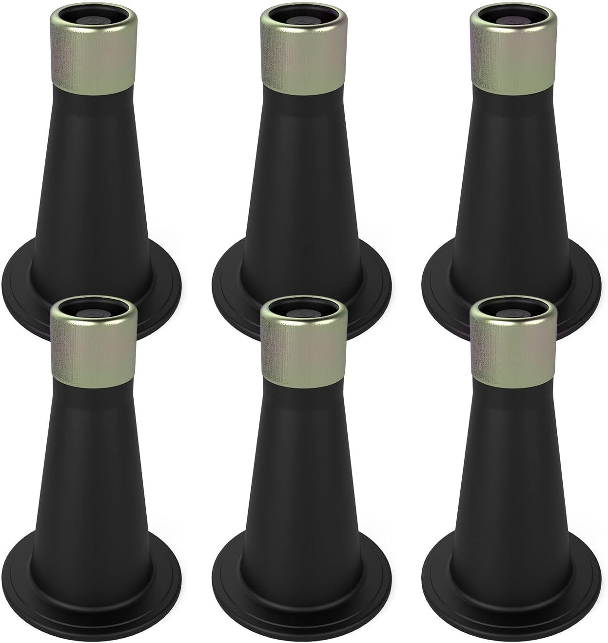 6 Pcs Bed Frame Feet,Feet for Replace Wheels,Risers for Bed Frame,Prevent Slidin