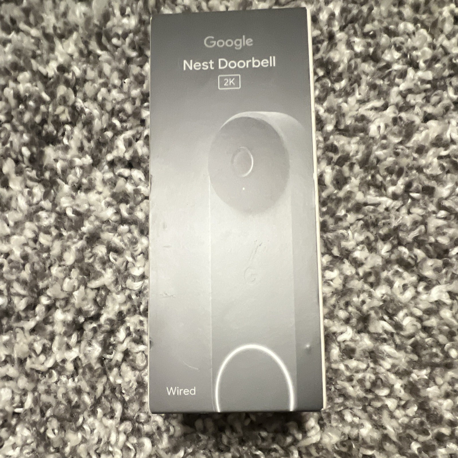 Google Nest Doorbell (Wired) 2K Video Wi-Fi Hardwired Hazel (gray), Google Home