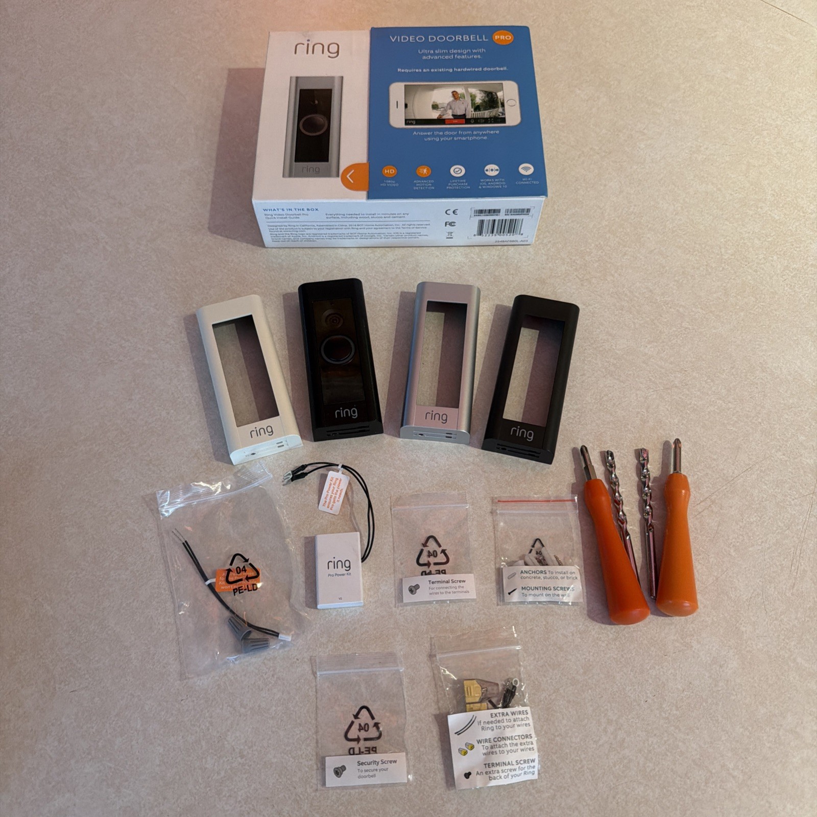 Ring Wired Doorbell Plus (Video Doorbell Pro) 1080p HD Video Camera Wifi PARTS!