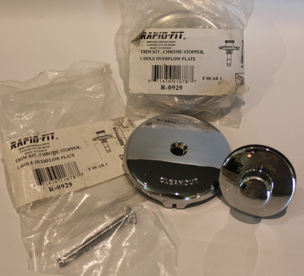 Rapid-Fit R-0929 - Lift & Turn Bath Drain Trim Assembly Kit - Chrome