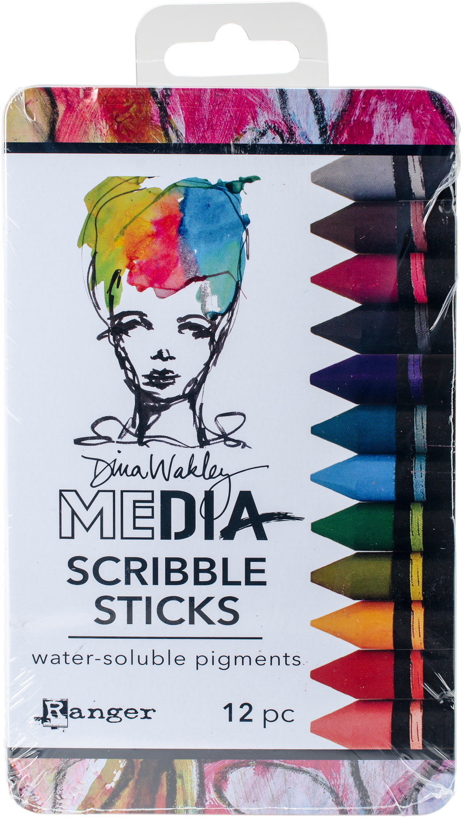 Dina Wakley Media Scribble Sticks 2 12/Pkg- (Pack of 1)