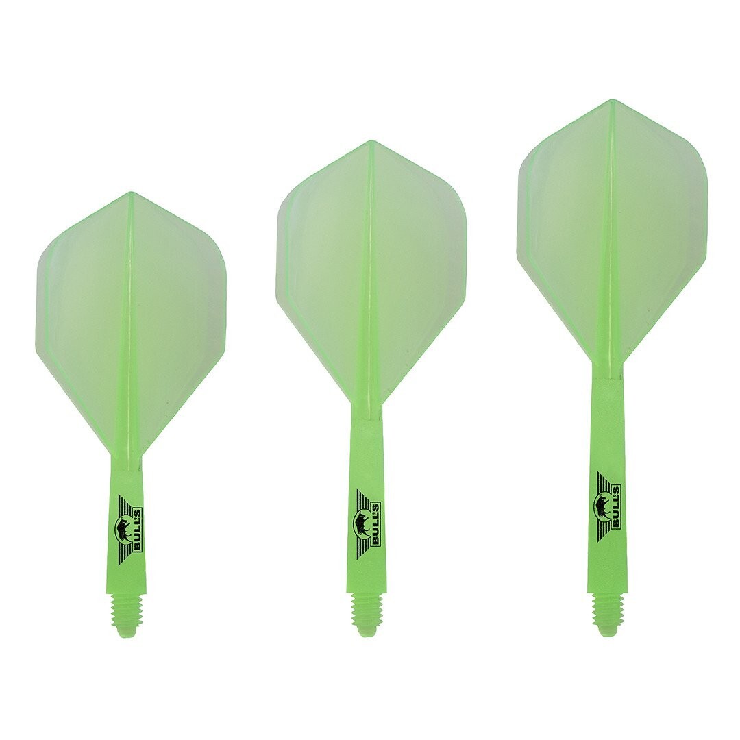 GREEN SHORT BULL'S UNION  1 PIECE SHAFT AND FLIGHT SYSTEM NO2