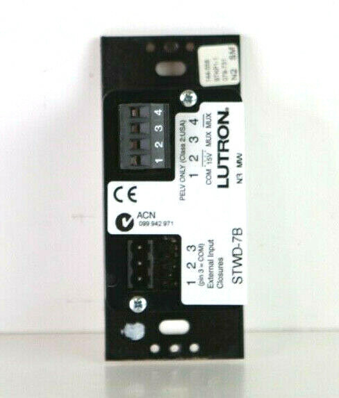 Custom Lutron STWD-7B-WH (White) HomeWorks 7 Scene/ Button Switch A205