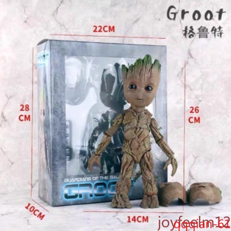 US Ship Xmas Gift Guardians of the Galaxy Baby Groot Action Figure Model Statue