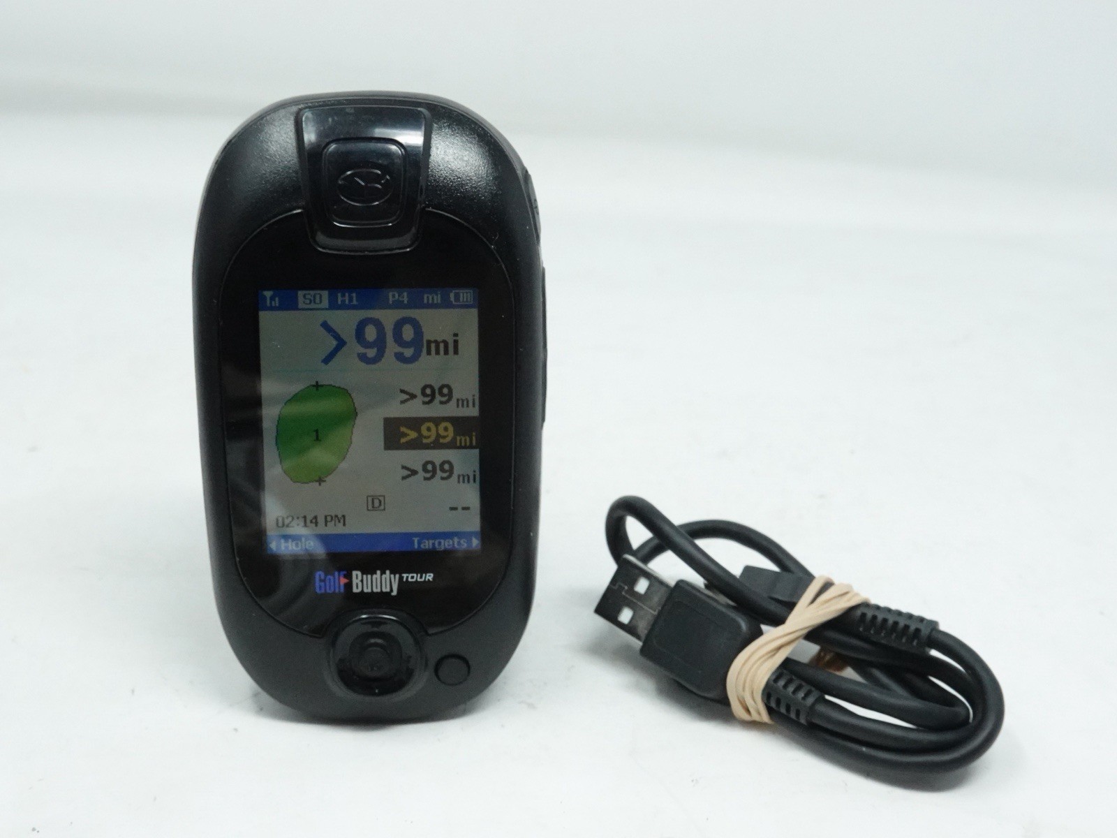 Golf Buddy Pro Tour Compact GPS Range Finder DSC-GB200 with USB Charger