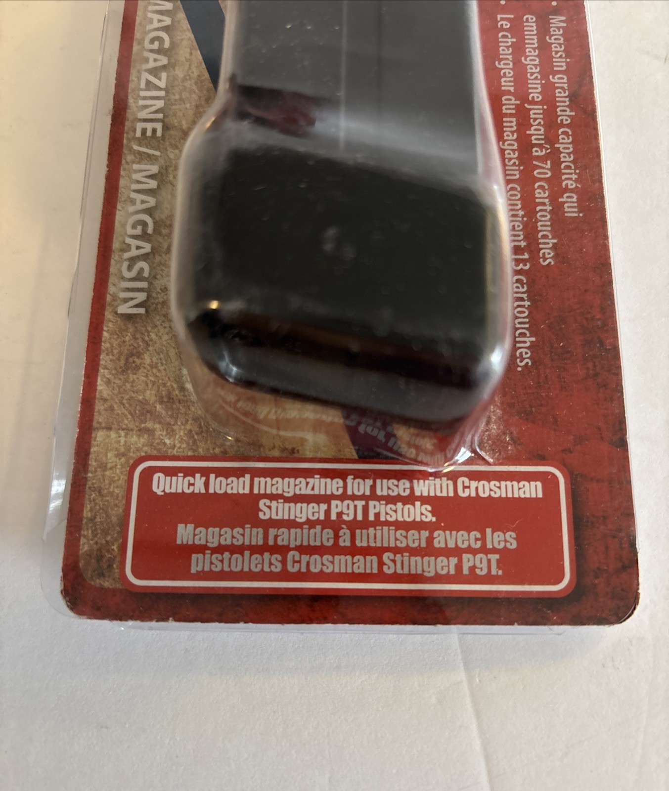 4 Crosman Spare Magazines for Stinger P9T Airsoft Pistol SM1P9T-535