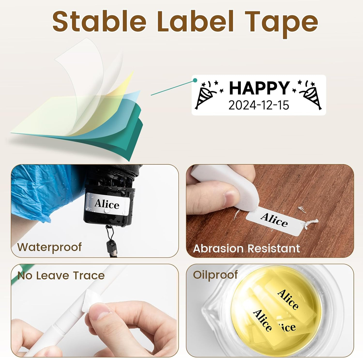 Phomemo D30 Label Maker Machine, Portable Handheld Bluetooth Mini Label Printer