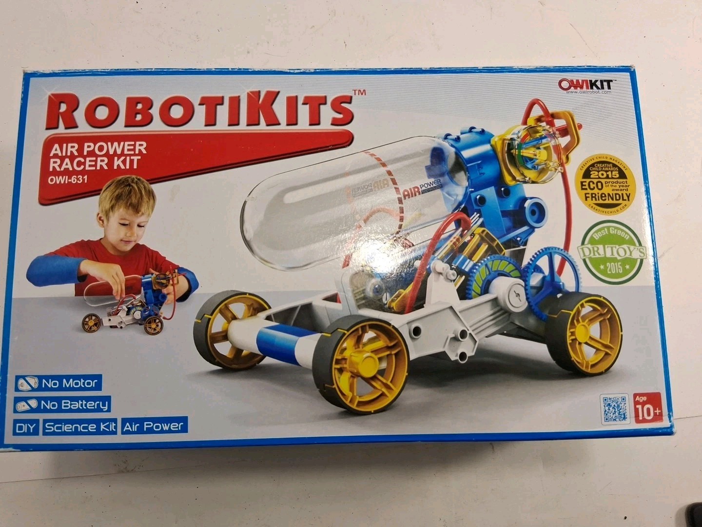 2018 OWI Robotikits Model OWI-631 Air Power Racer DIY Science Kit New Open Box