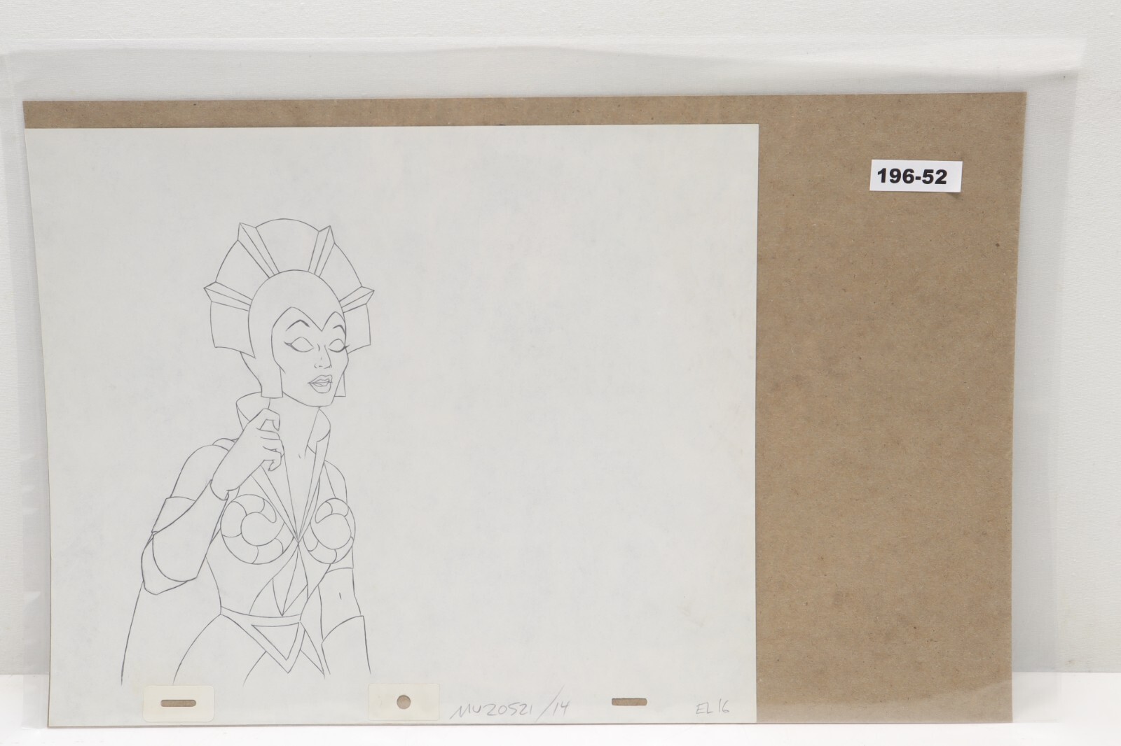 He-Man and the Masters of the Universe Hand Drawn Animation Drawing Art (196-52)