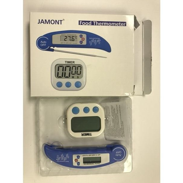 SALE! NEW Jamont Digital Food Meat Thermometer and Timer Set For Cooking Grill