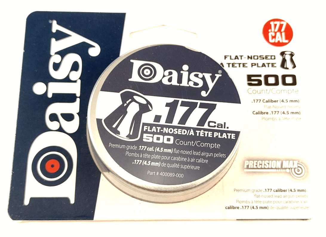 DAISY PRECISION MAX .177 Wadcutter 7.8 gr Fast Shipping AIR GUN PELLETS (500 ct)