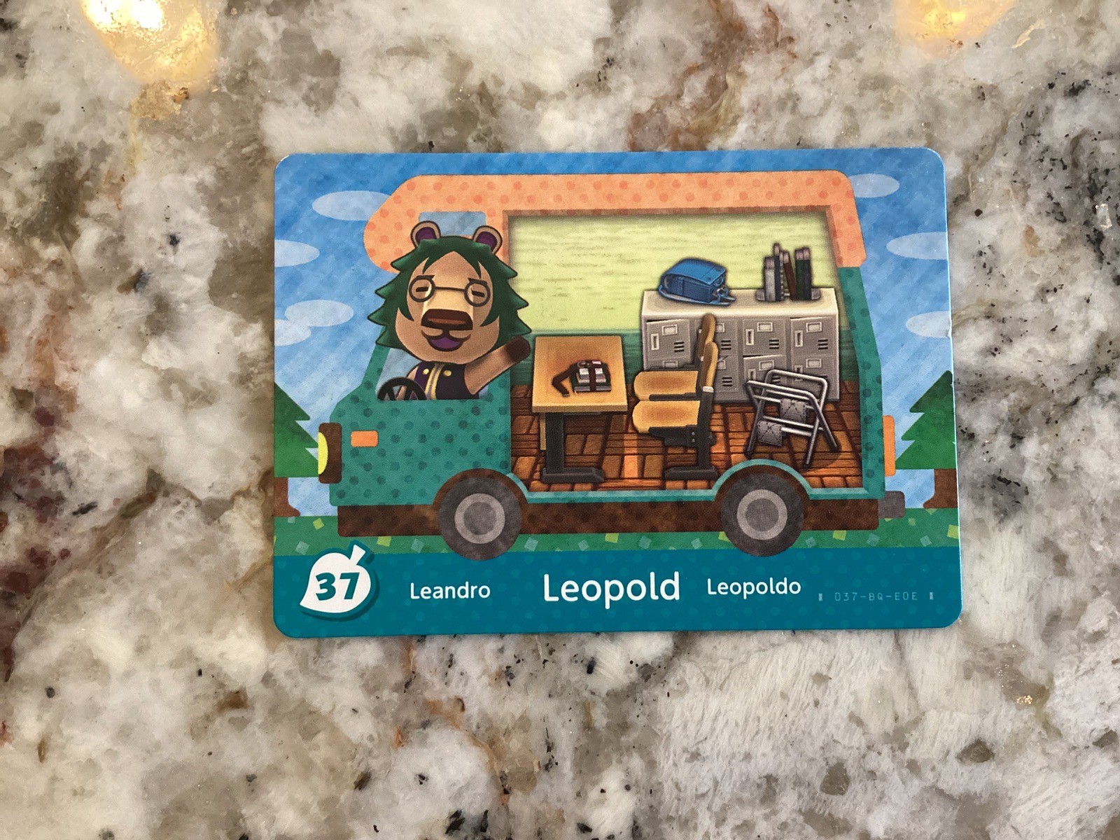 Leopold 37 Animal Crossing New Leaf Welcome Amiibo Card North American RV Series