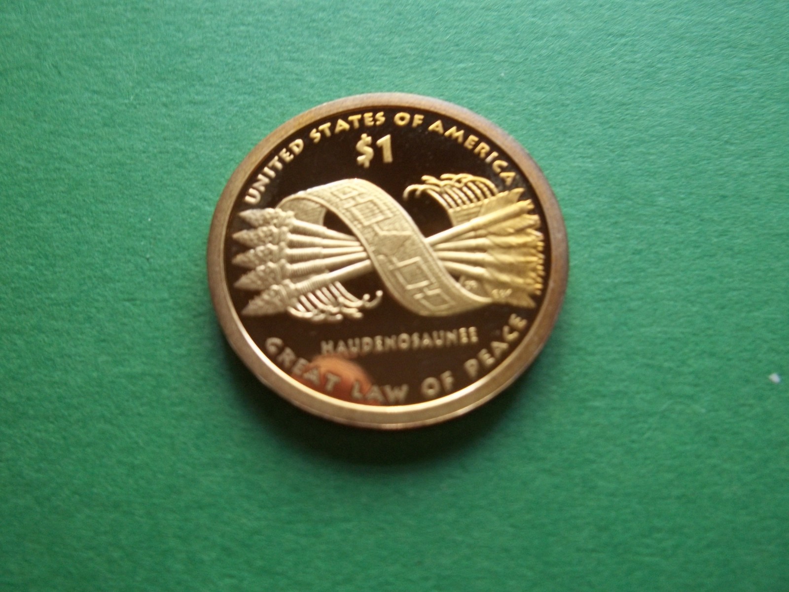 "S" Proof Gem Native American Dollars  2010 S