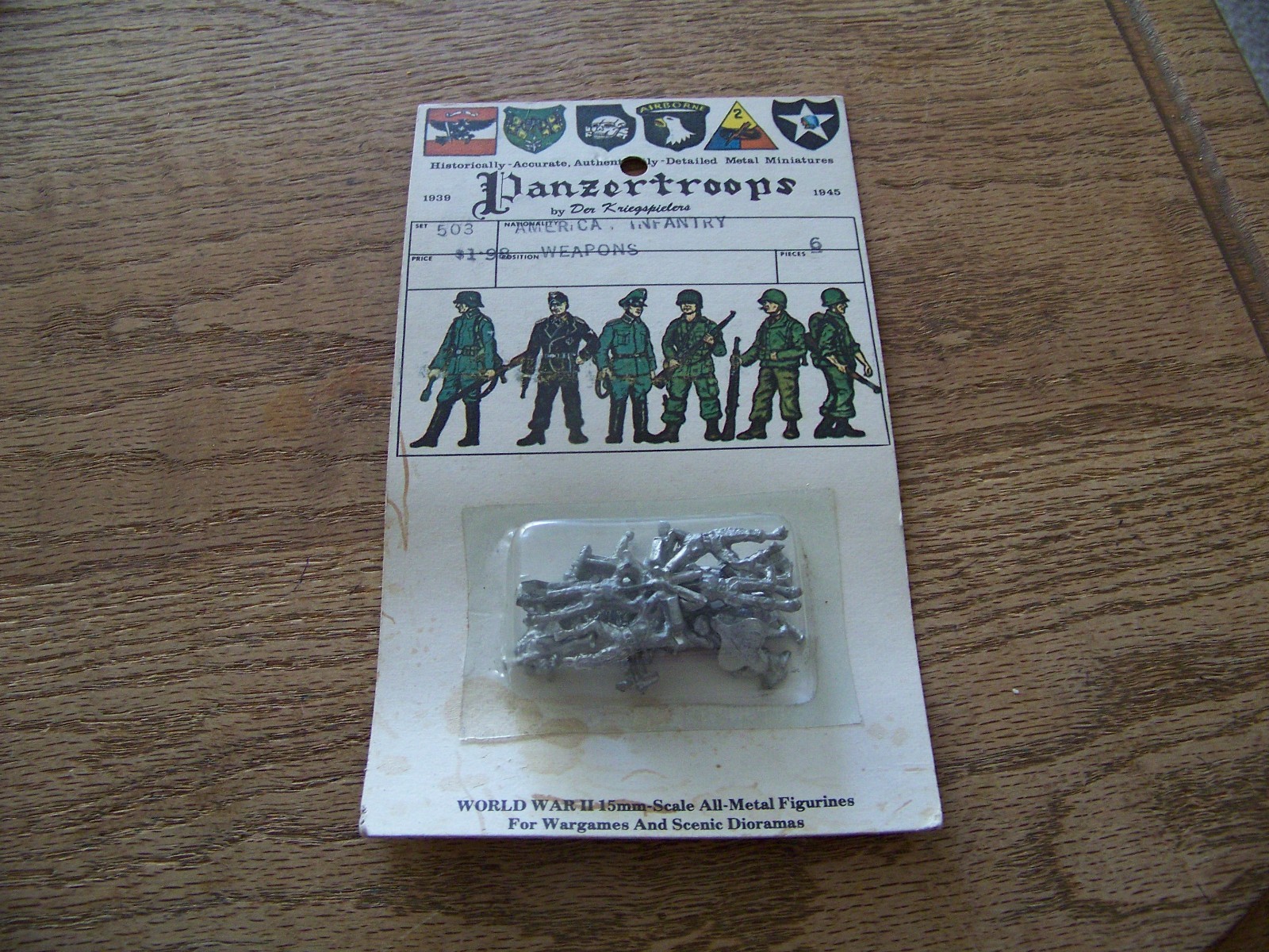 RARE 15mm Metal Artillery American Infantry Weapons World War II NOS & HTF