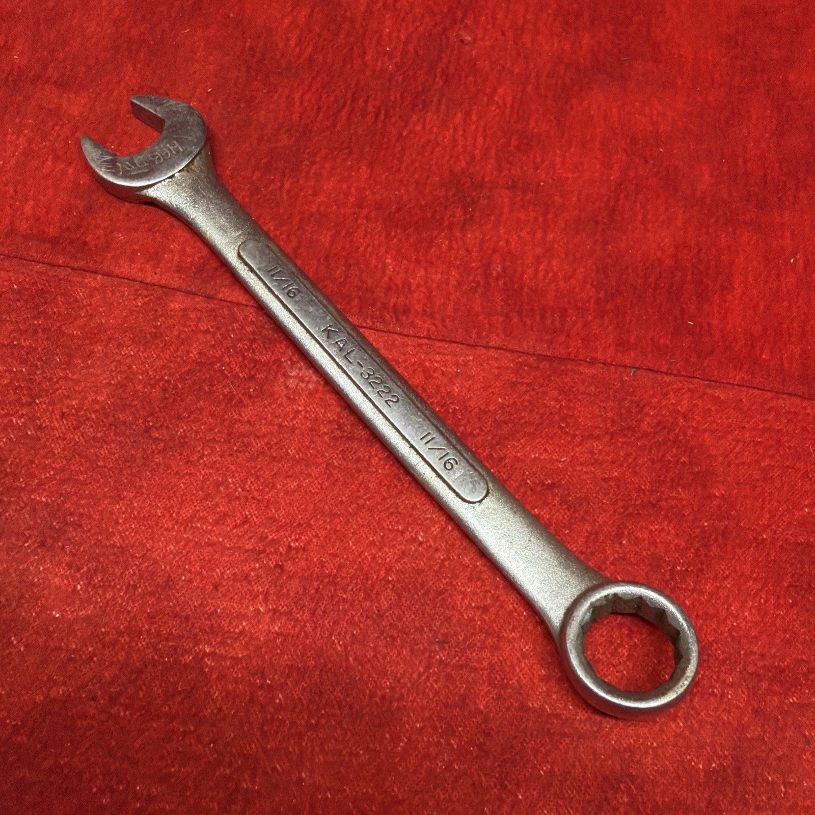 VINTAGE KAL-3222 COMBINATION WRENCH 11/16" - KOREA (t7)