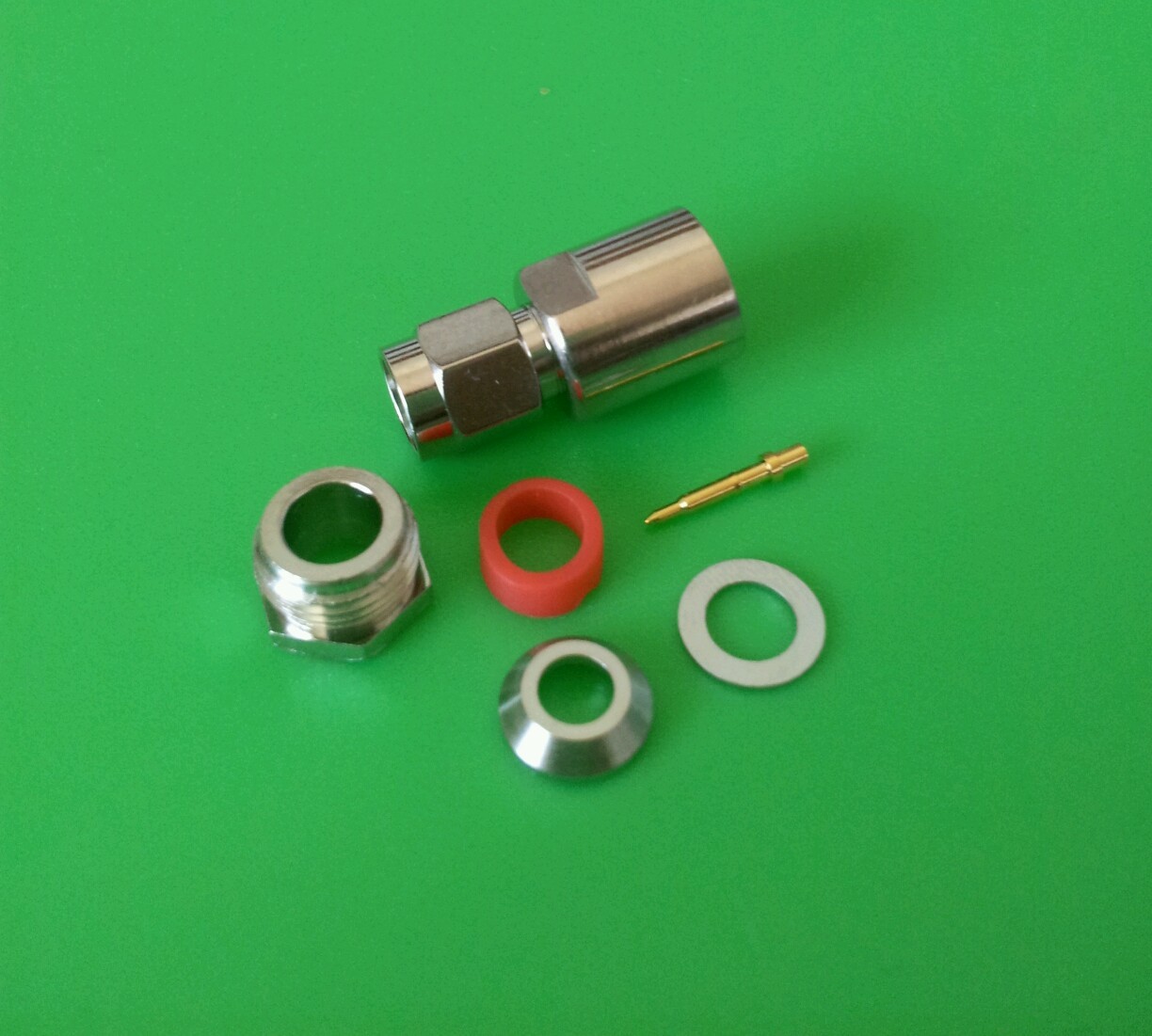 (10 SETS) SMA Male Clamp RG58 RG142 LMR195 RG400 Connector - USA Seller