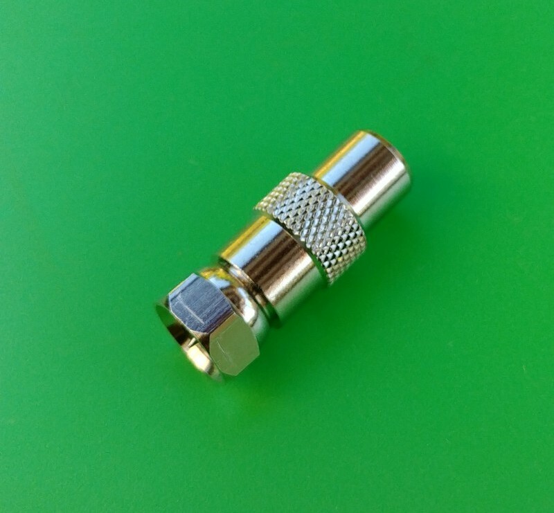 (1 PC) PAL/IEC Male to F Male Adapter - USA Seller