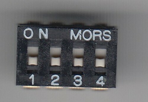 42 pieces MORS 4 Position SPST Dip Switch.