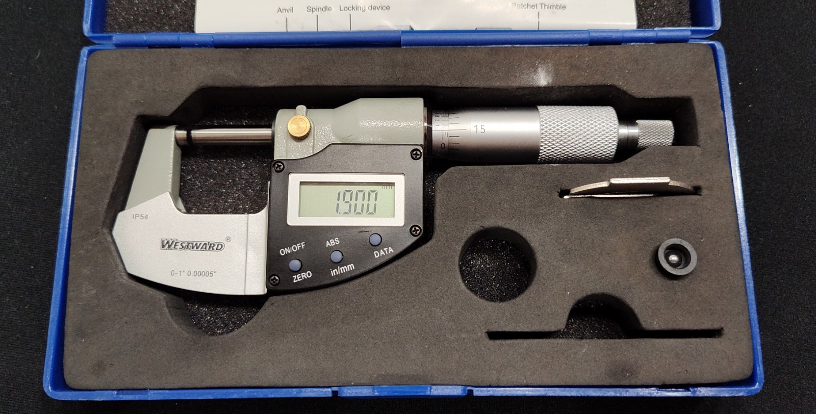 Westward Digi-Micrometer 2YMZ5 With Case