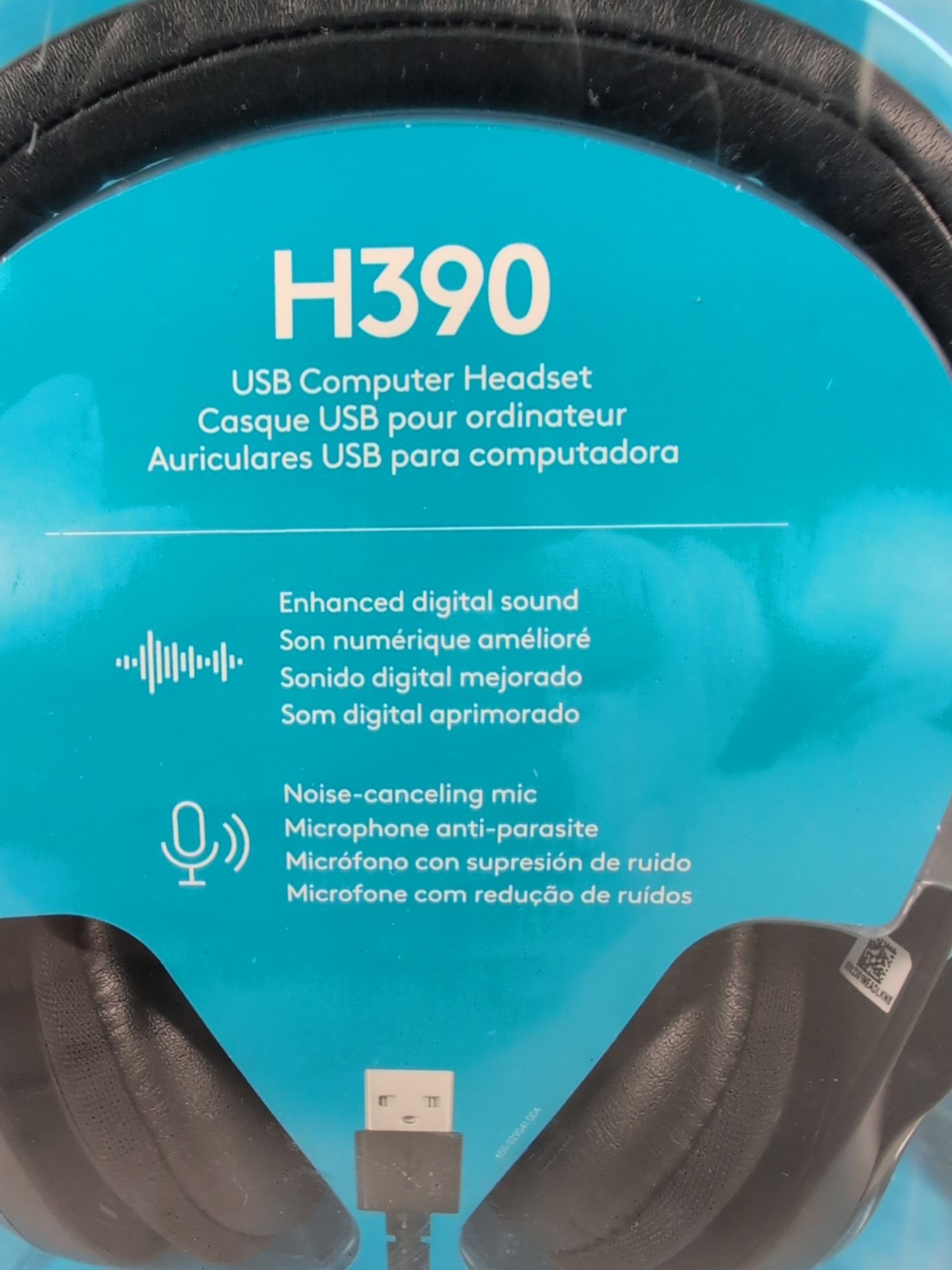 Logitech H390 USB Computer Headset with Noise Canceling Mic NEW