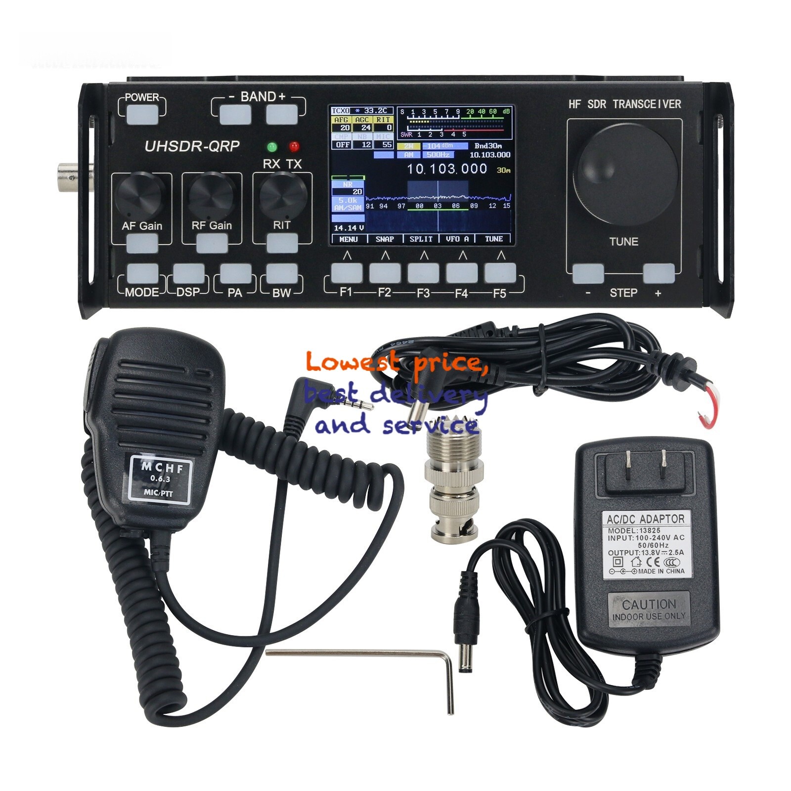 MCHF V0.6.3 HF SDR Transceiver QRP Transceiver Amateur Ham Radio Transparent#/