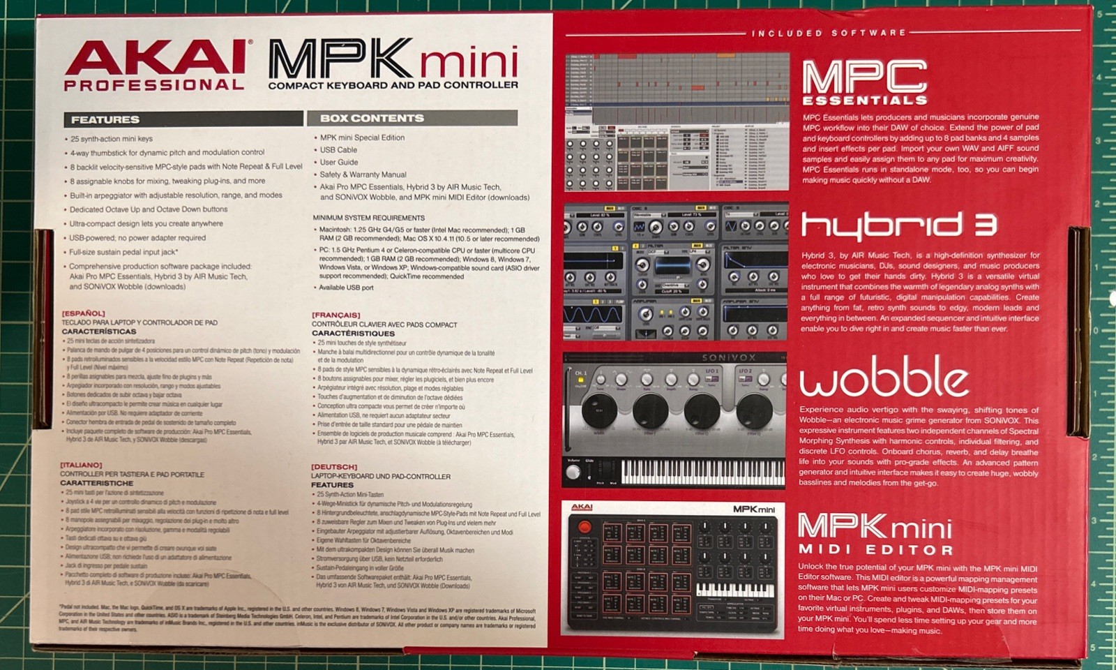 Akai Professional MPKMINIWHITE MKII Compact Keyboard and Pad Controller - White