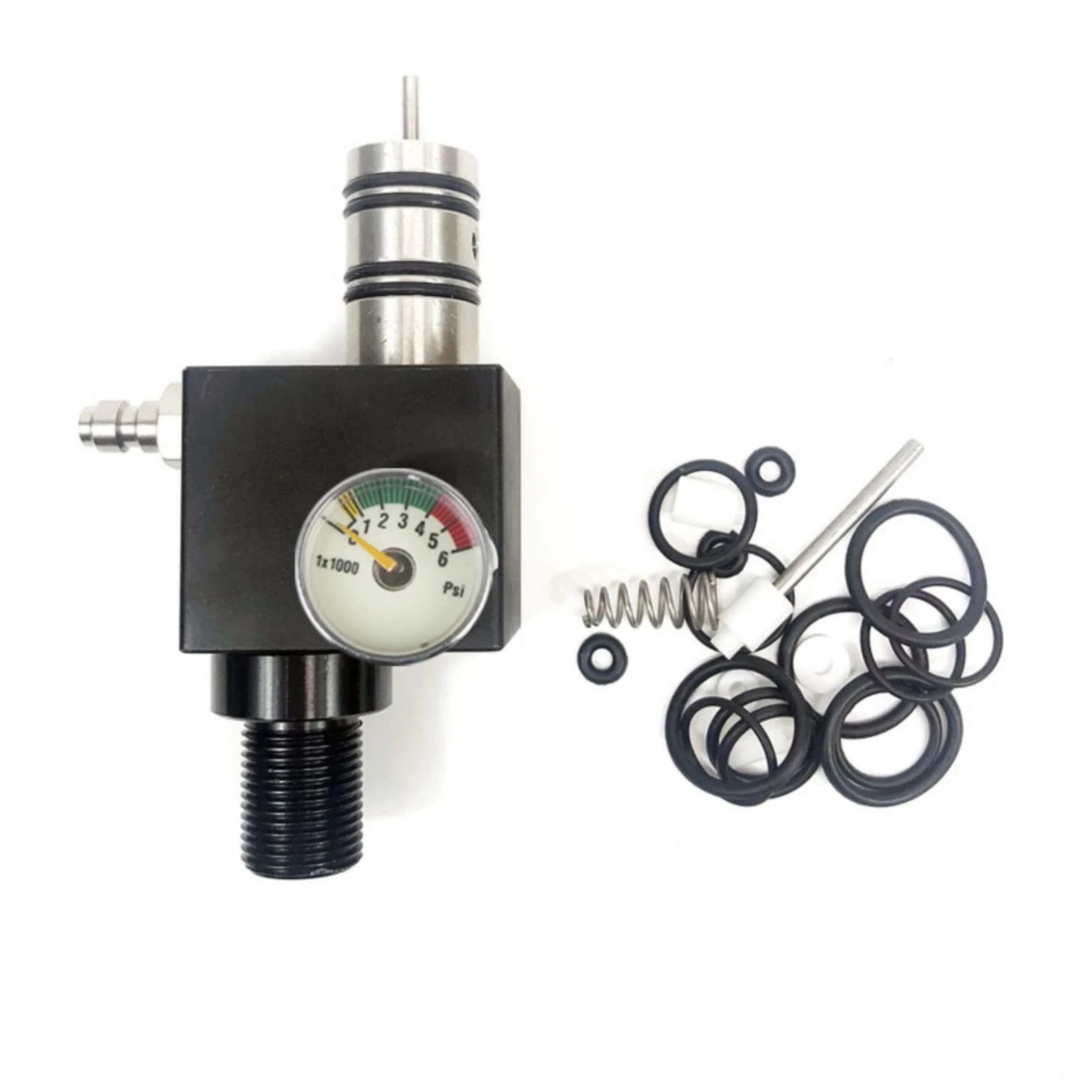 airmega Pcp Airforce Valve Airgun Regulator for Paintball Tank Charging black