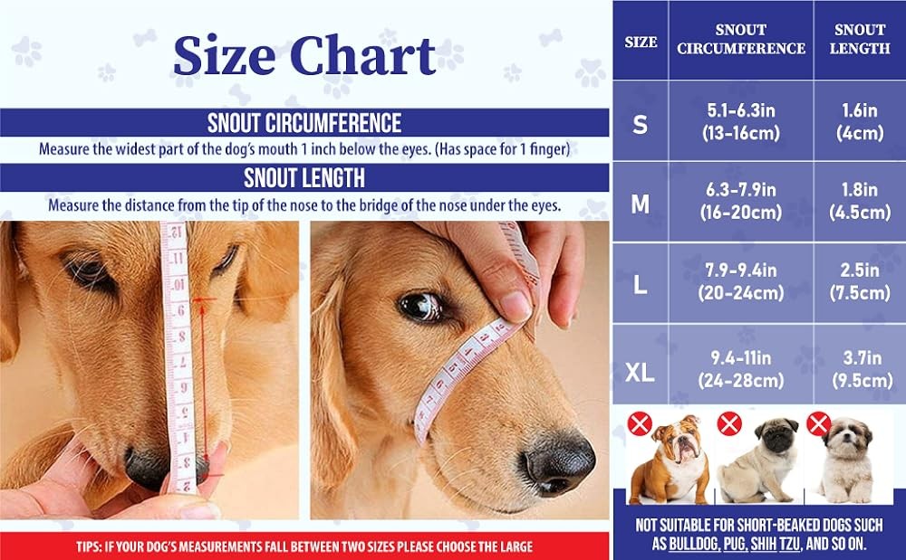 Dog Muzzle for Small Dogs – Soft Air Mesh Muzzle for Small Dog |
