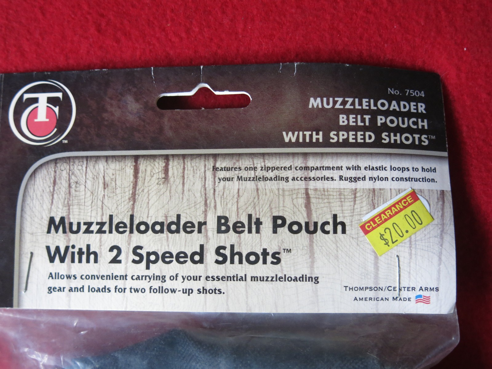 Thompson Center Muzzleloader Belt Pouch with 2-Speed Shots Great Price