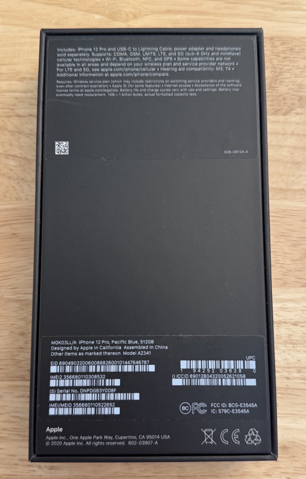 iPhone 12 Pro Box Only - Blue - OEM Packaging- Excellent Condition