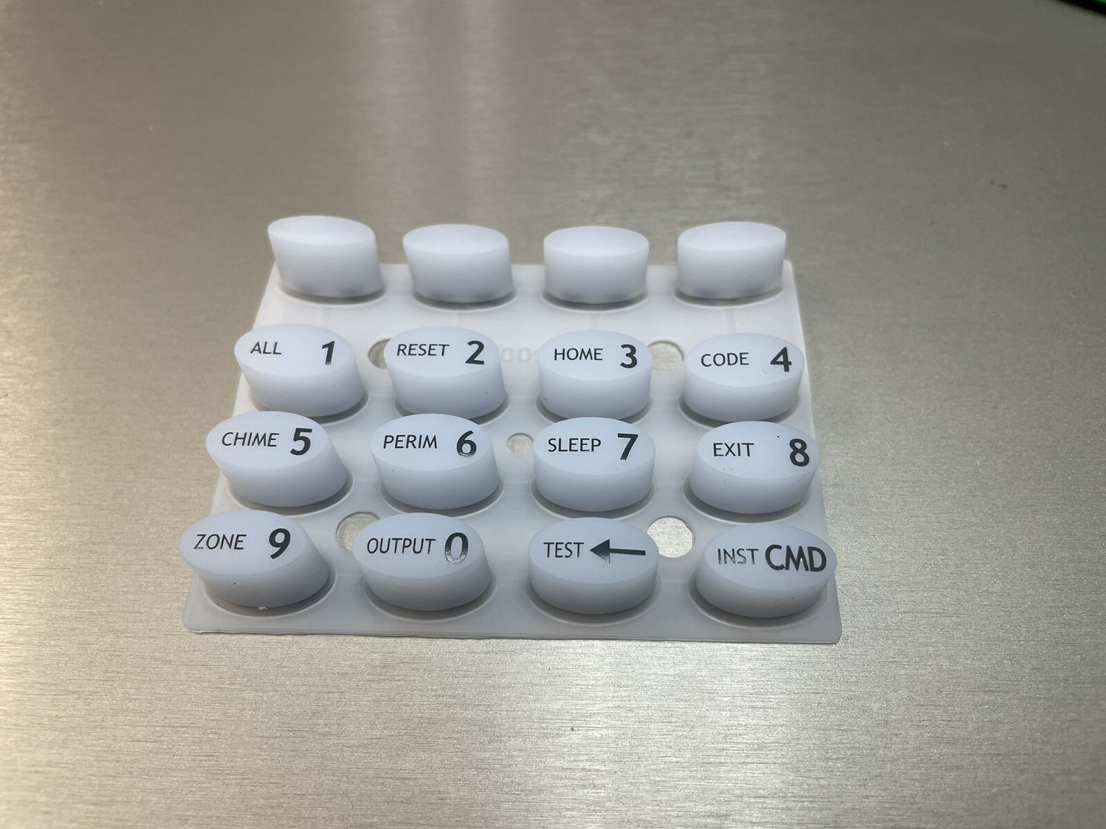 DMP Silicone Rubber Keypad replacement, Translucent White, for ICON SERIES, New