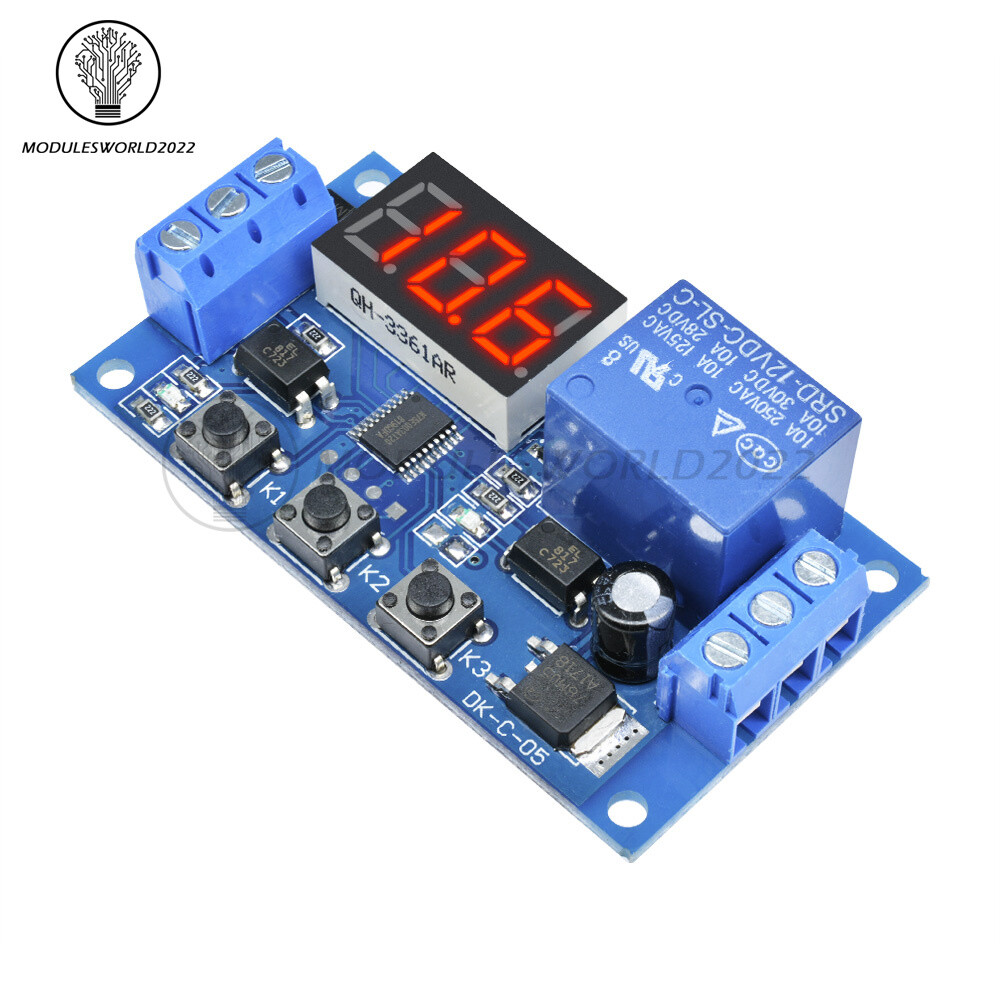 DC 12V LED Display Home Automation Delay Timer Board Control Switch Relay Module