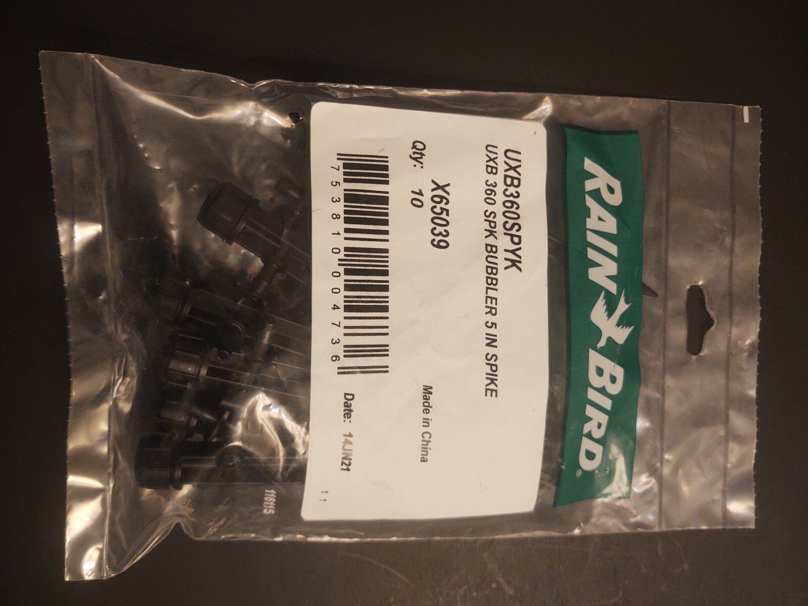 Rainbird 360 deg.  5" umbrella spray spike drip irrigation variable flow -3 pack