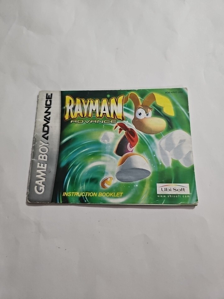 Rayman Advance Nintendo Gameboy Advance GBA MANUAL ONLY