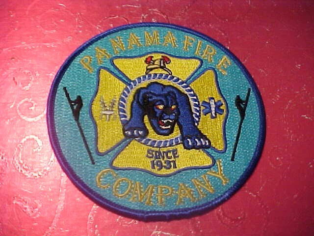 PANAMA NEW YORK FIRE PATCH SHOULDER SIZE UNUSED 4 INCH