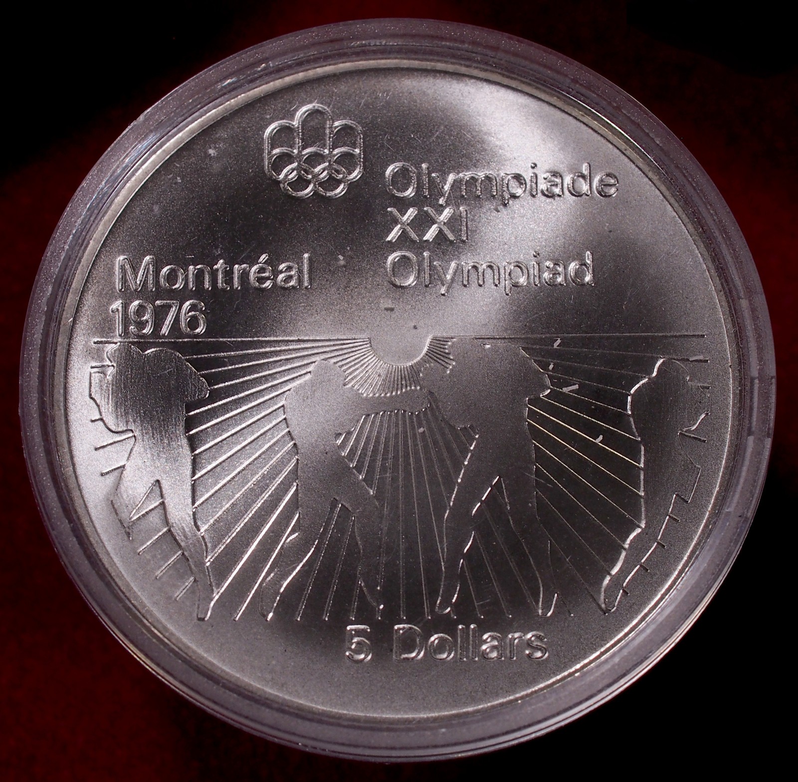 Canada 5 Dollars 1976 - Boxing - 0.925 Silver (N2606)
