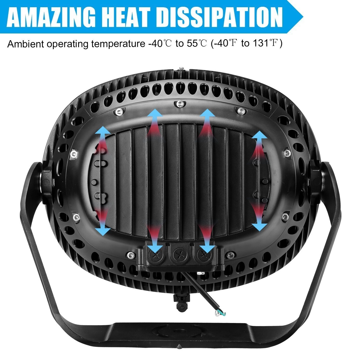 5700K Very Bright LED Stadium Light 500W Sport Lamp Floodlight 200V to 480V IP65