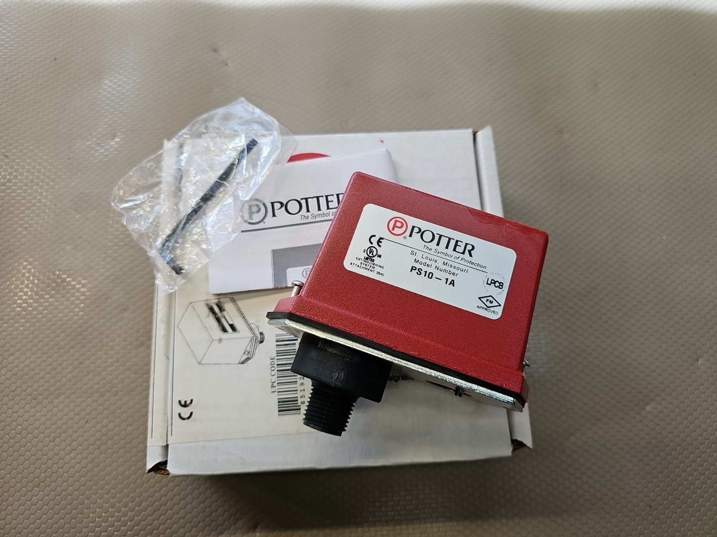 POTTER PS10-1A Pressure Type Waterflow Switch
