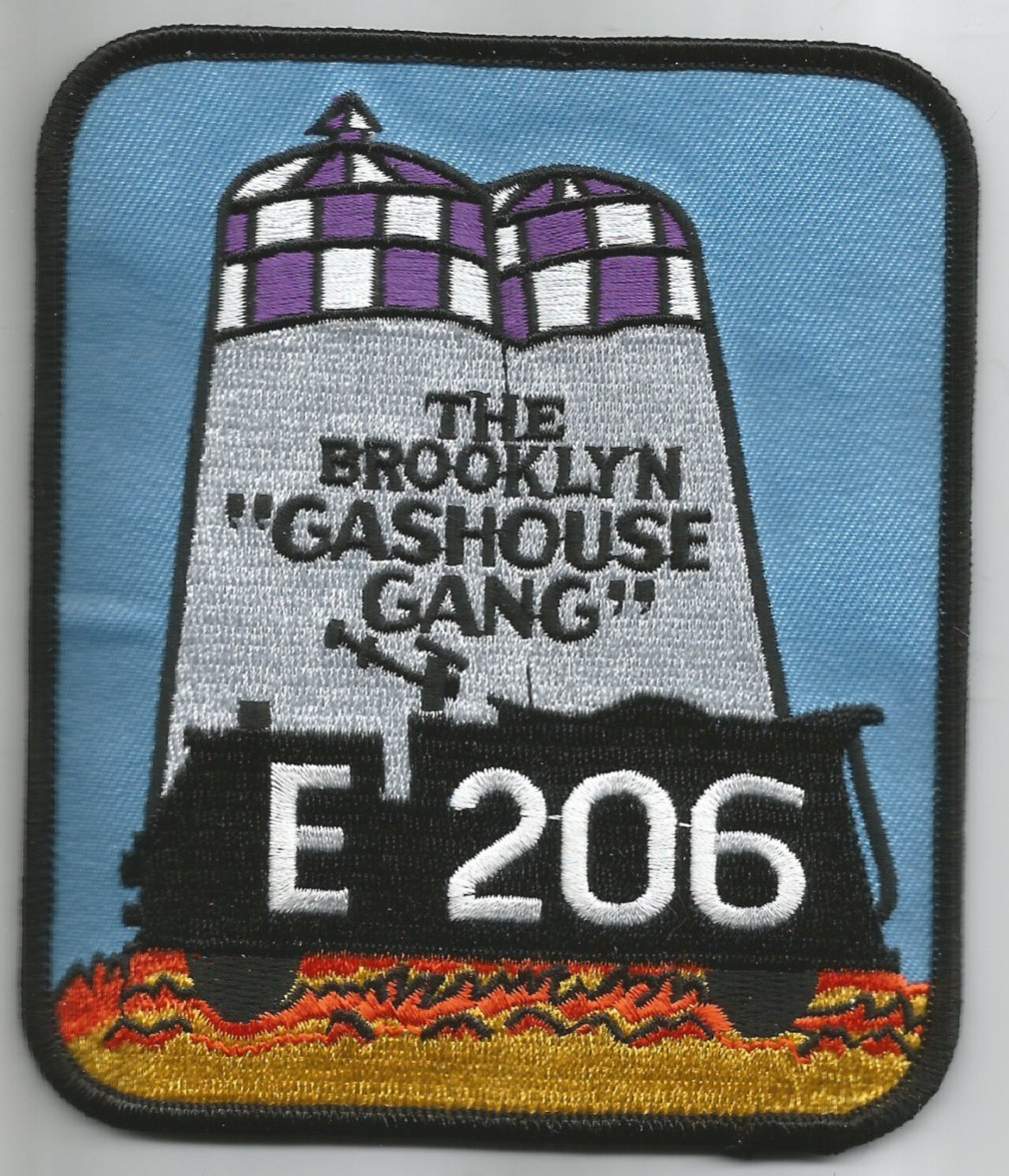 New York City - FDNY Engine - 206  "Gashouse Gang", NY (4" x 4.75") fire patch
