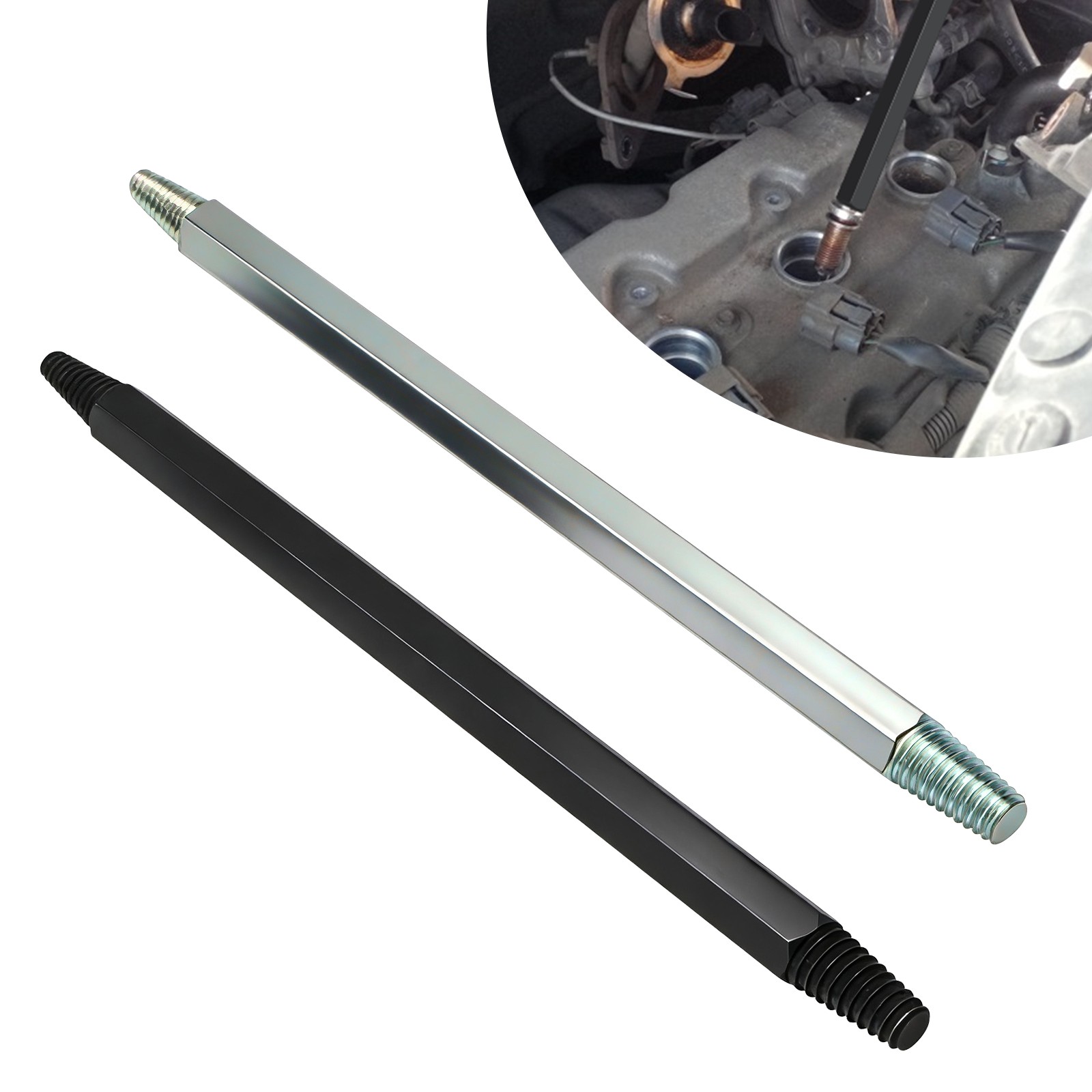 2pcs Broken Fracture Damaged Spark Plug Screw Thread Tap Extractor Removal Tool