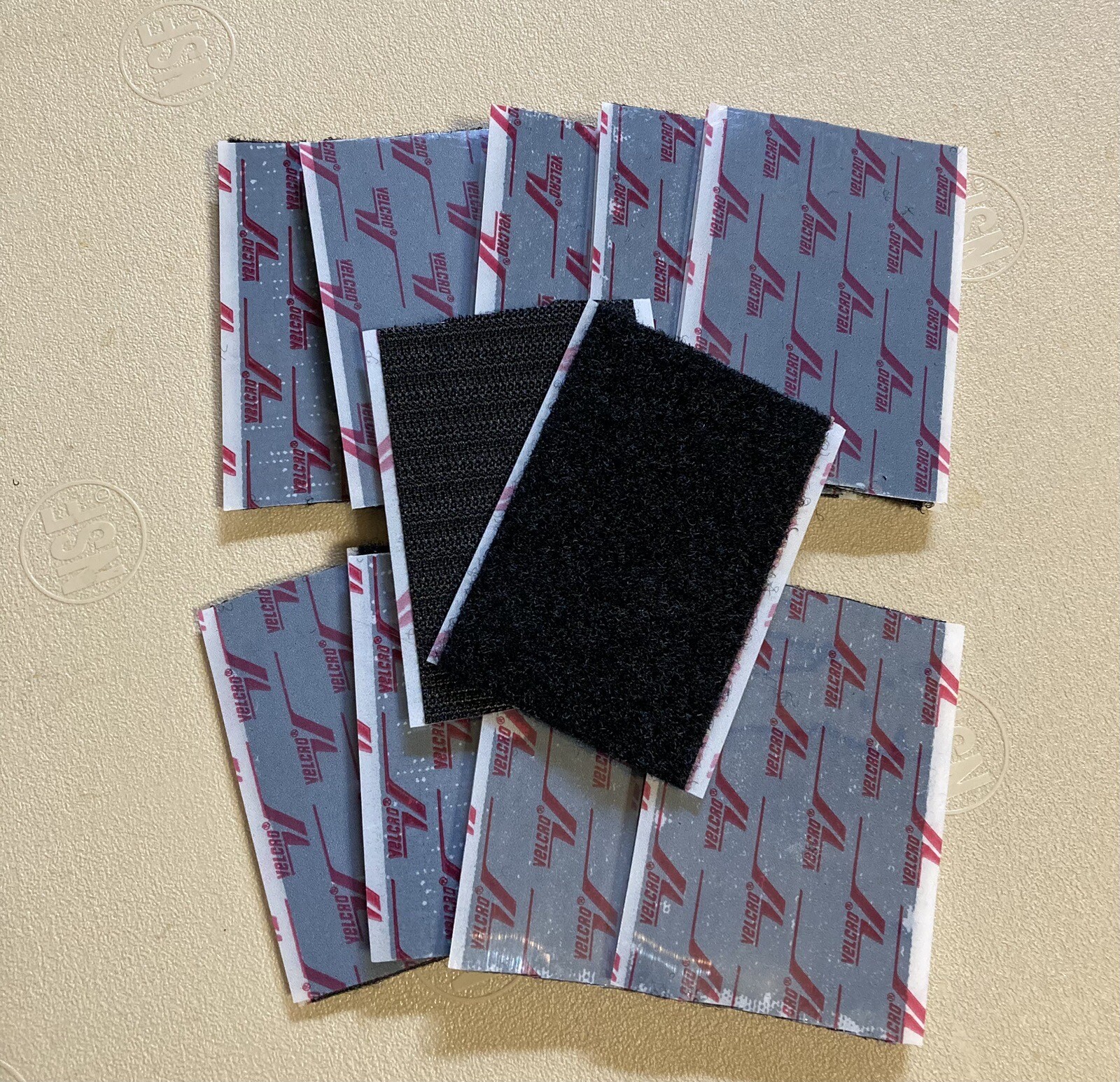 10 PK 2 x 3 VELCRO Heavy Duty Hook Loop Self Adhesive Sticky Patches Tape Lot