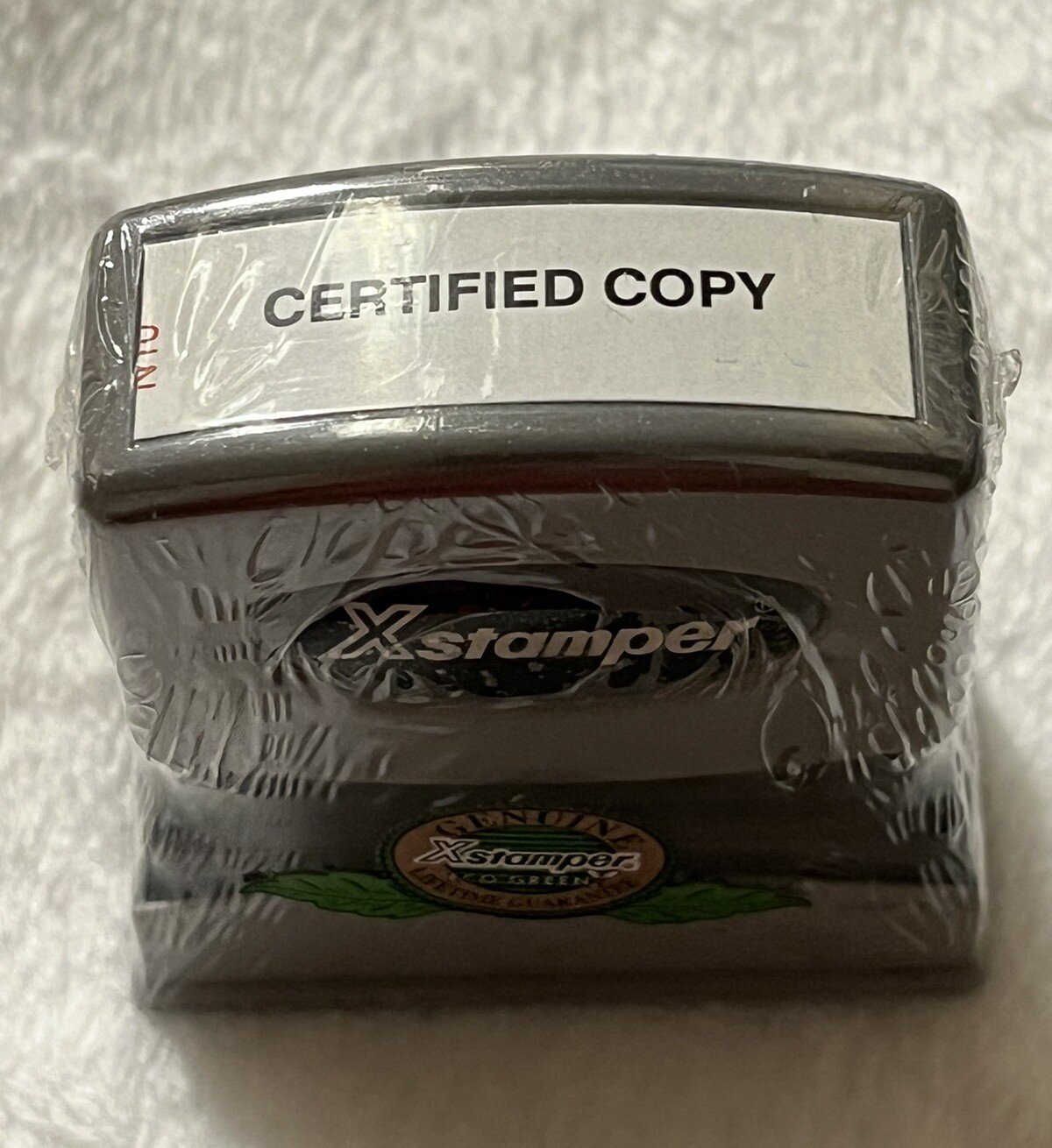 Vintage ORIGINAL X Stamper Certified Copy Black Inking Stamp New