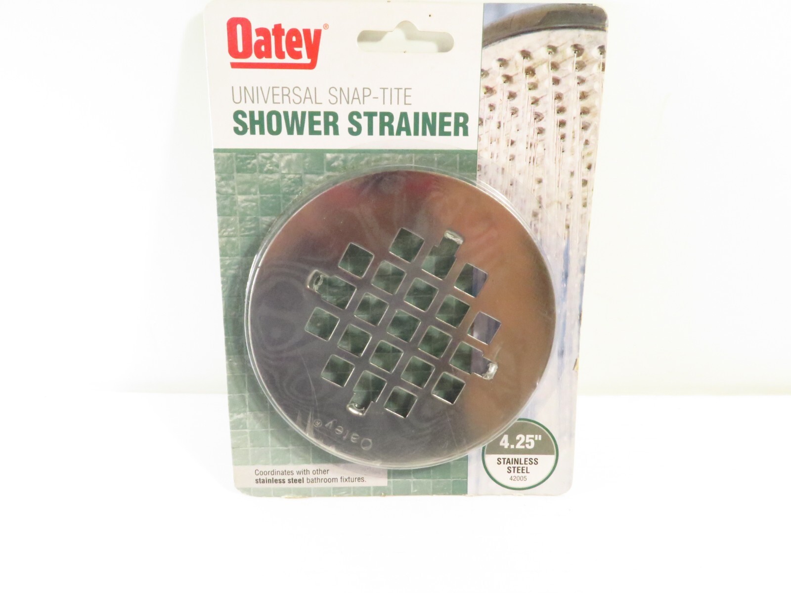 Oatey 42005 Universal Snap Tite Shower Strainer Stainless Steel, FREE 3 Day Ship