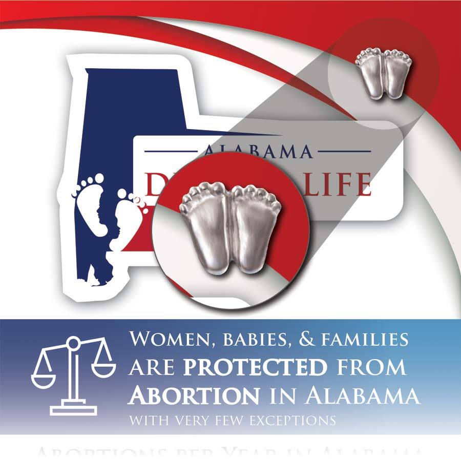 Precious Feet, Silver-Colored, Alabama Stats Card Jewelry, Lapel Pin